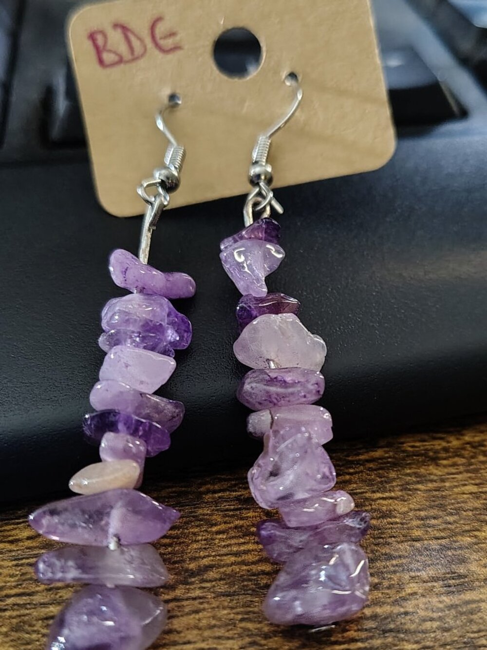 Clear Bohemian Stone Earrings